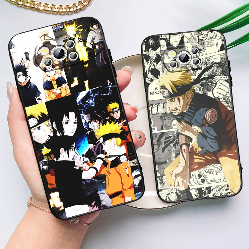 manga style anime naruto for xiaomi civi mi poco x3 nfc f3 gt m4 m3 m2 x2 f2 pro c3 f1 silicone shell capa black phone case free global shipping