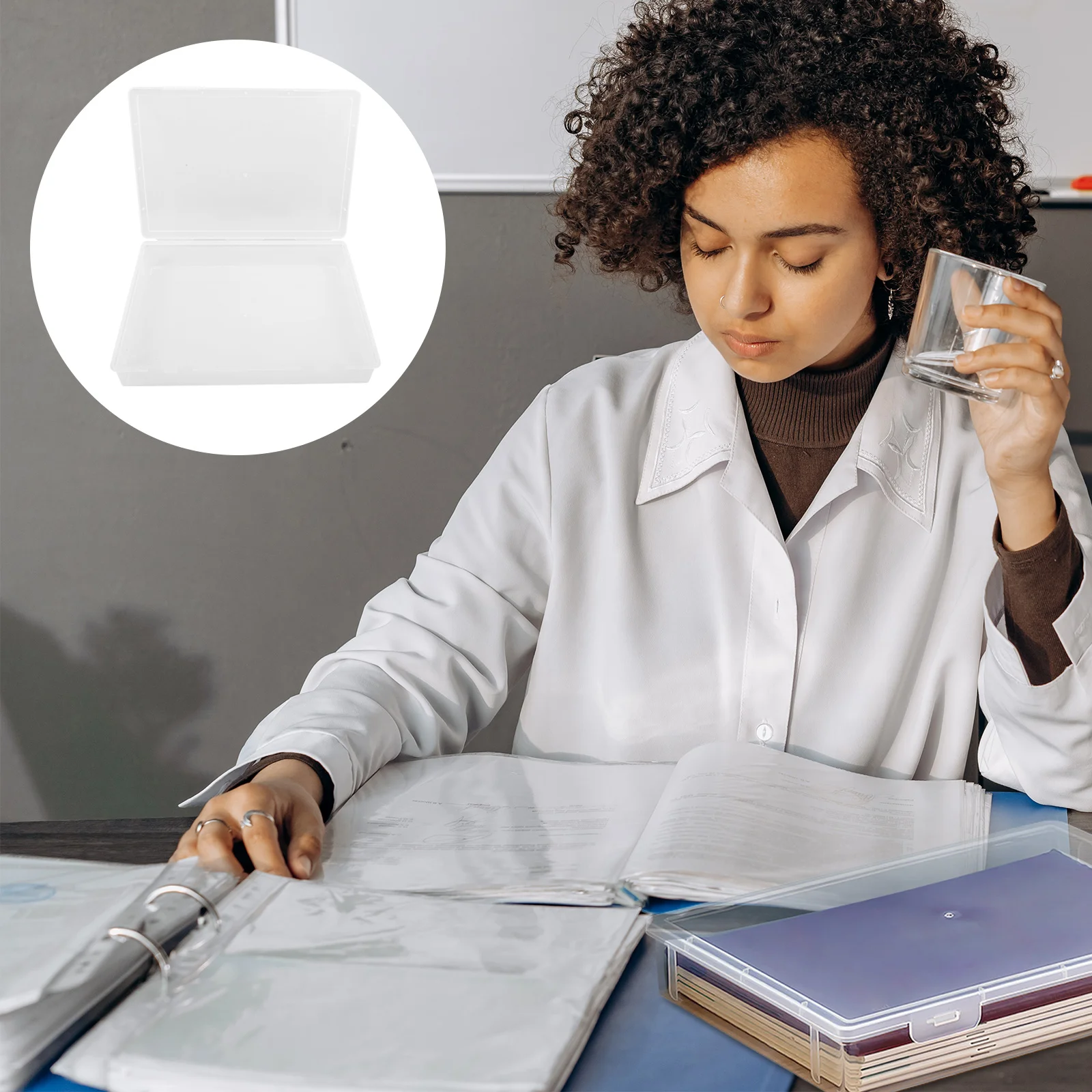 Коробка для хранения файлов Органайзер фотографий Сертификат Чехлы переноски