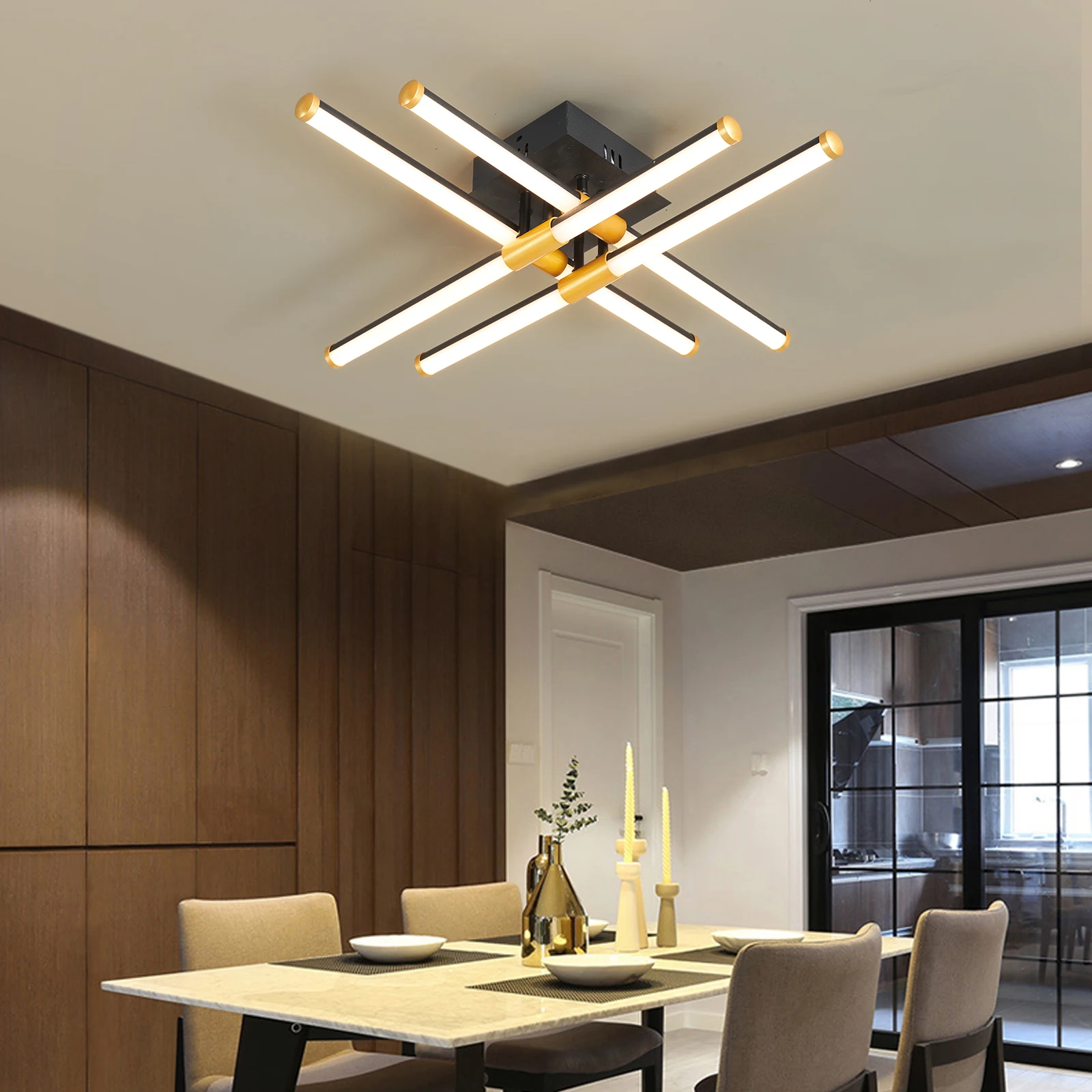 Умная Минималистичная светодиодная Люстра для гостиной спальни украшение умная