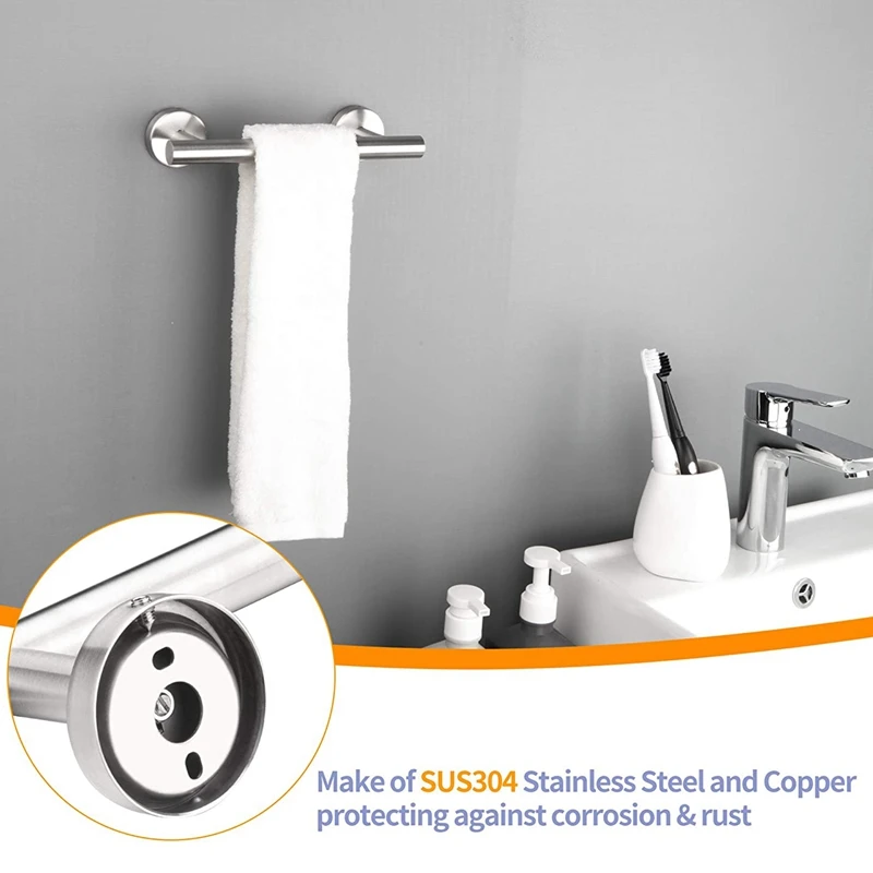 Вешалка для полотенец 9 дюймов матовая черная вешалка ванной комнаты кухни