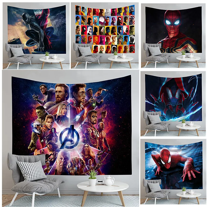 Настенные наклейки мстители с 3D увеличенной реальностью широкий Декор для
