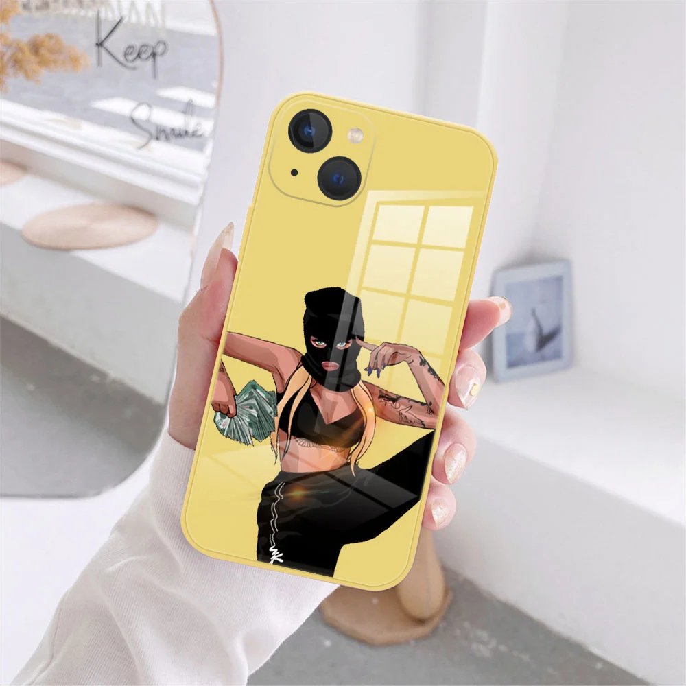 Чехол с защитой от падения из закаленного стекла для IPhone 14 13 12 11 Pro Max 13 Mini