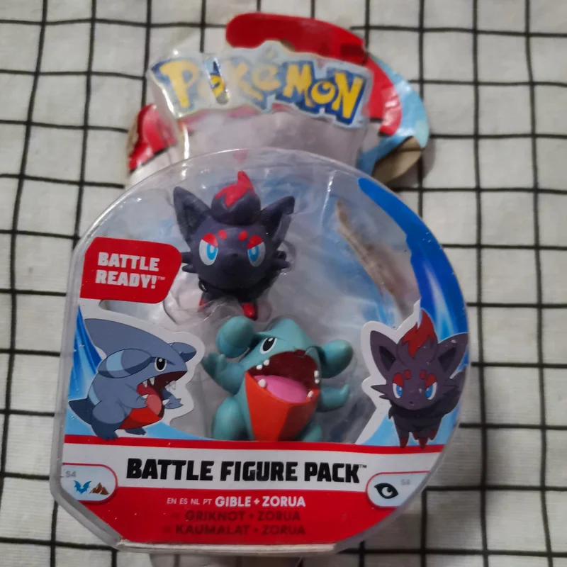 

Genuine Anime Figure Pokemon Zorua Gible Action Figures Toy Boxed Model Ornaments Kids Gifts