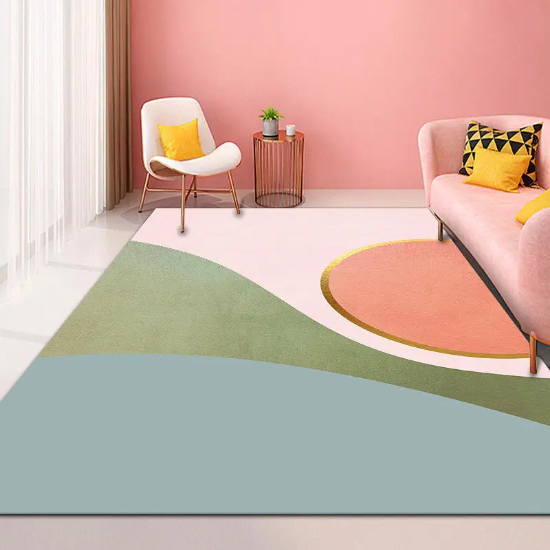 

Nordic Minimalist Rug Room Decoration Teenager Rugs and Carpets for Home Living Room Persian Carpet Soft Door Mat Bedroom Decor