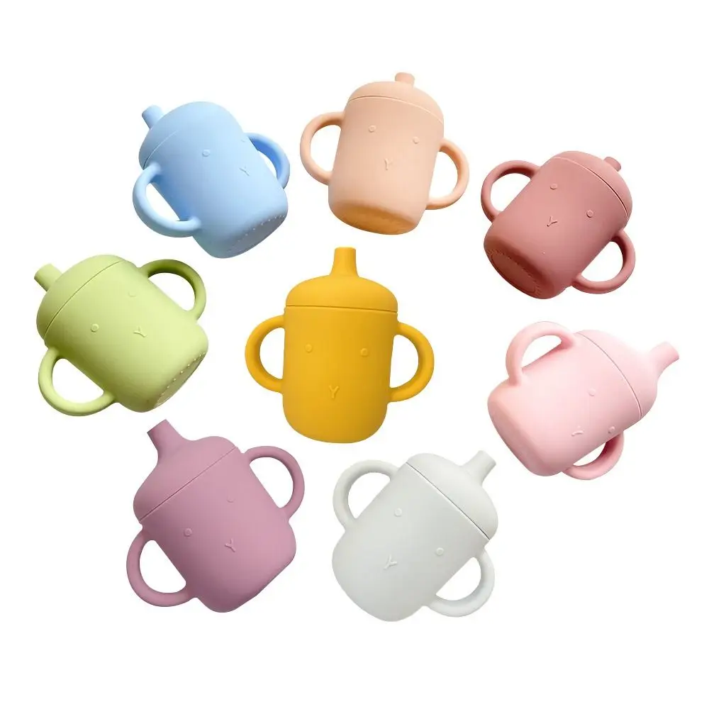 

Симпатичная силиконовая мини-бутылка для питьевой воды без бисфенола А, Детская тренировочная чашка, Детская развивающая чашка, простая бутылка для воды, Подарочная бутылка