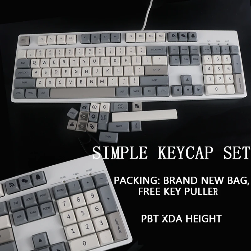 

119-key PBT Sublimation XDA Round Keycap Customized Mechanical Keyboard Keycap for Cherry MX Switch 61/87/84/68/104/108