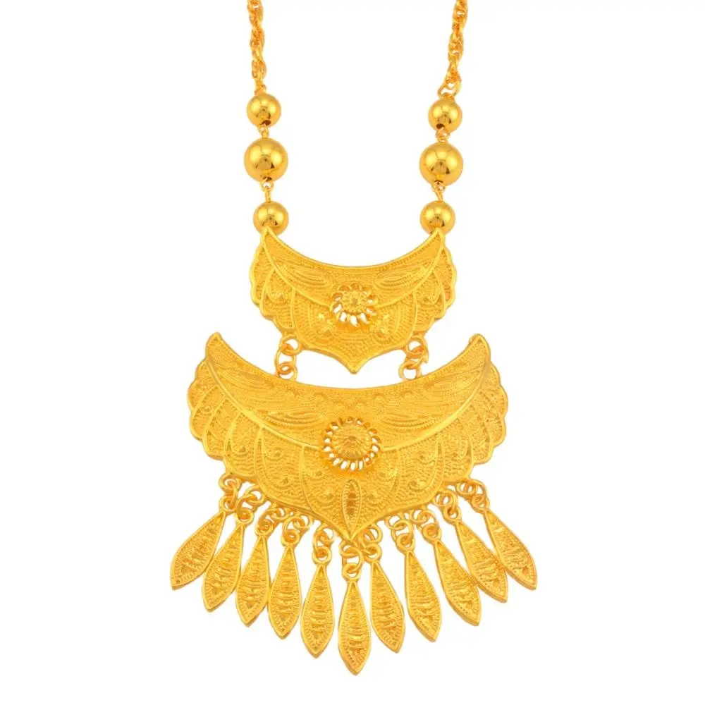 Ожерелья Anniyo из Саудовской Аравии подвеска в африканском стиле золотого цвета