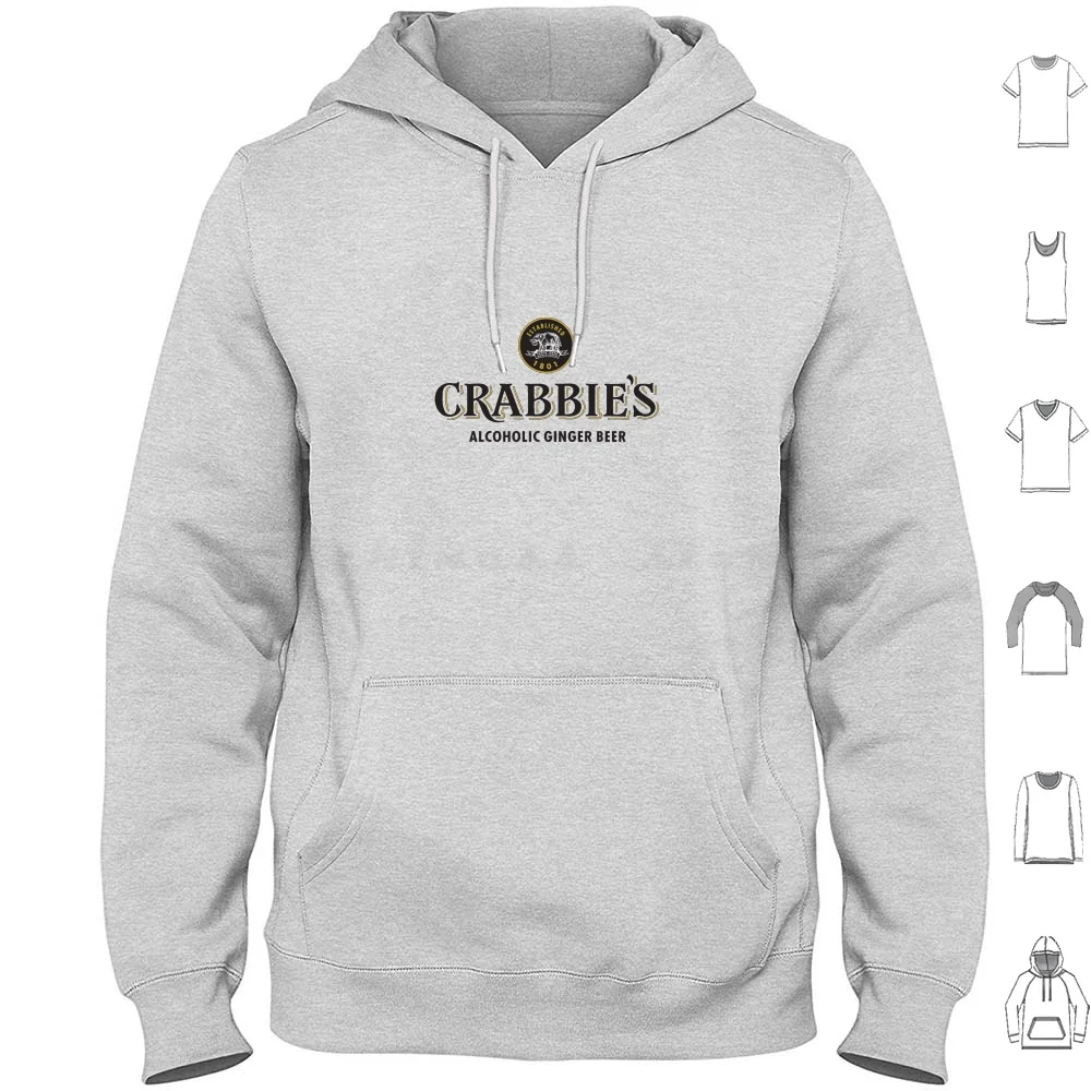 

Vintage Retro-The-Crabbies Ginger Brew Hoodies Long Sleeve Beer Lager Pale Ale Crabbies Brewery Coffee Best Of Affligem