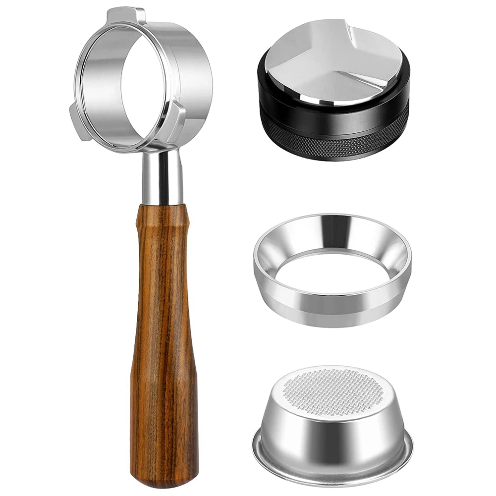 

54 мм, кофейный бесдничный портативный держатель для Breville серии 8, регулируемый дистрибьютор, кольцевая Воронка для дозирования