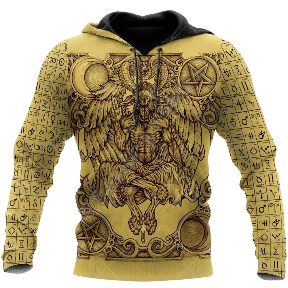 

Fashion Vikings Printing Sweatshirts Europe Viking Mythology Style Hoodies Autumn Outdoor Leisure Jackets Men's Vintage Clothes