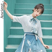 chinese style traditional hanfu dance costumes woman asian dress cosplay fairy princess fusion hanbok exquisite printing fresh