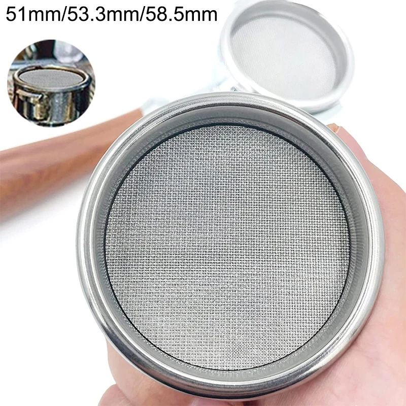 Puck Screen 1.7mm Thickness Stainless Steel Reusable Barista Coffee Filter Mesh Plate for 51/54/58mm Espresso Portafilter Basket