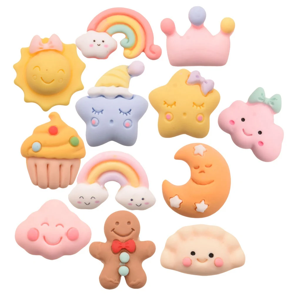 

600 шт., 2 см, милый чехол со звездами, Луной и солнцем, зажим для волос с бантом, аксессуары для волос, милые аксессуары для волос