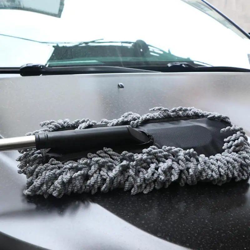 

Щетка для чистки автомобиля, деталь, искусственная щетка для чистки интерьера автомобиля, телескопическая Швабра из микрофибры для внутренней отделки
