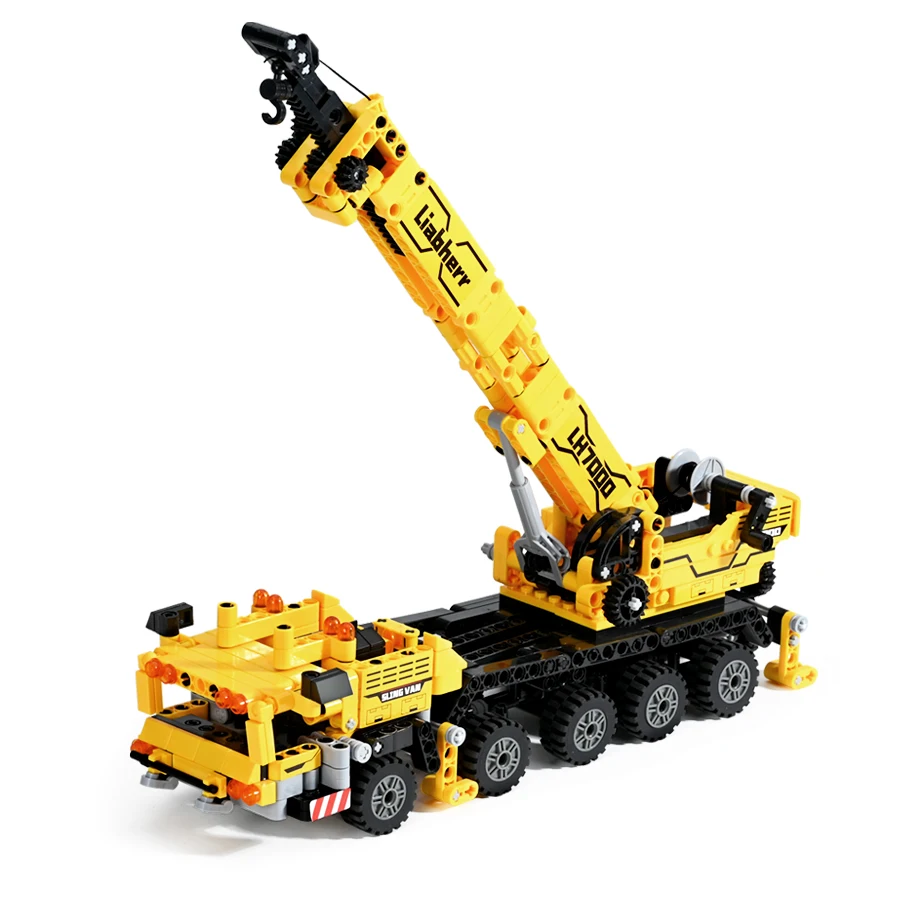 

Mobile Crane Toys Blocks Technical Construction Bricks City Engineering Crab Building Blocks Kids Toys for Children Gifts 665pcs