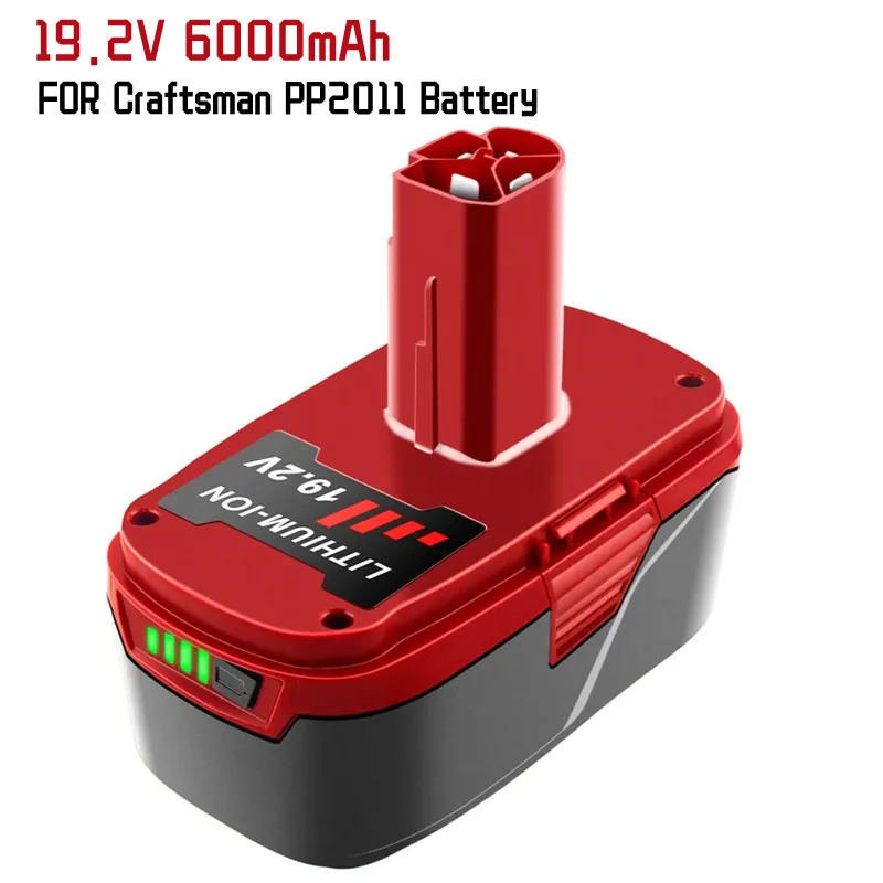 

1-2Pack6,0 Ah19,2V Lithium-ionenBatterieErsatz fürHandwerker19,2Volt BatterieXCP EingefleischtenPP2011PP2030 130156001130279005