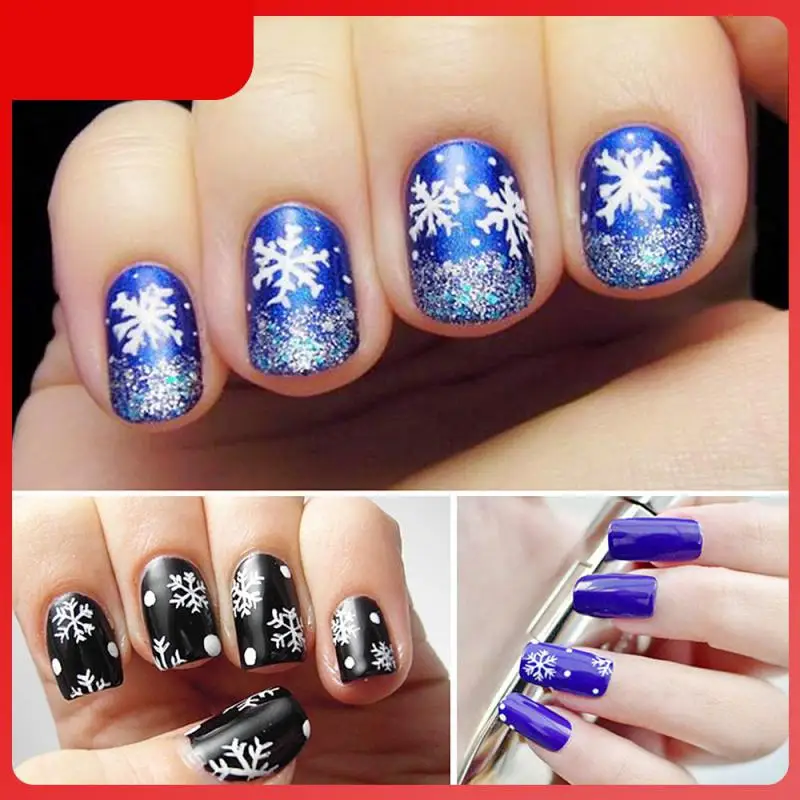 

4*120 шт., наклейки для ногтей в виде снежинок