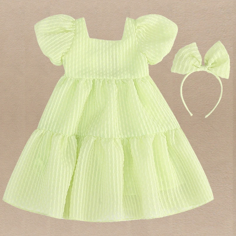 

Kids Summer Princess Party Dresses for Girls Clothes Short Sleeve Elegant Dress Baby Costumes Children Clothing 6 8 10 12 Years