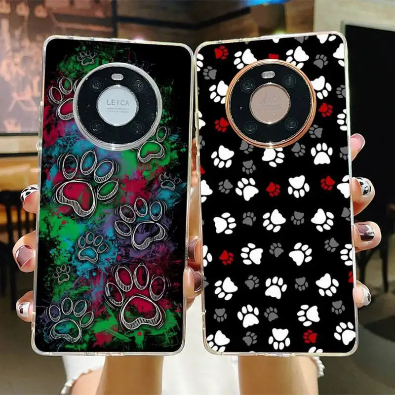 

Dog Paw Phone Case for Samsung S21 A10 for Redmi Note 7 9 for Huawei P30Pro Honor 8X 10i cover