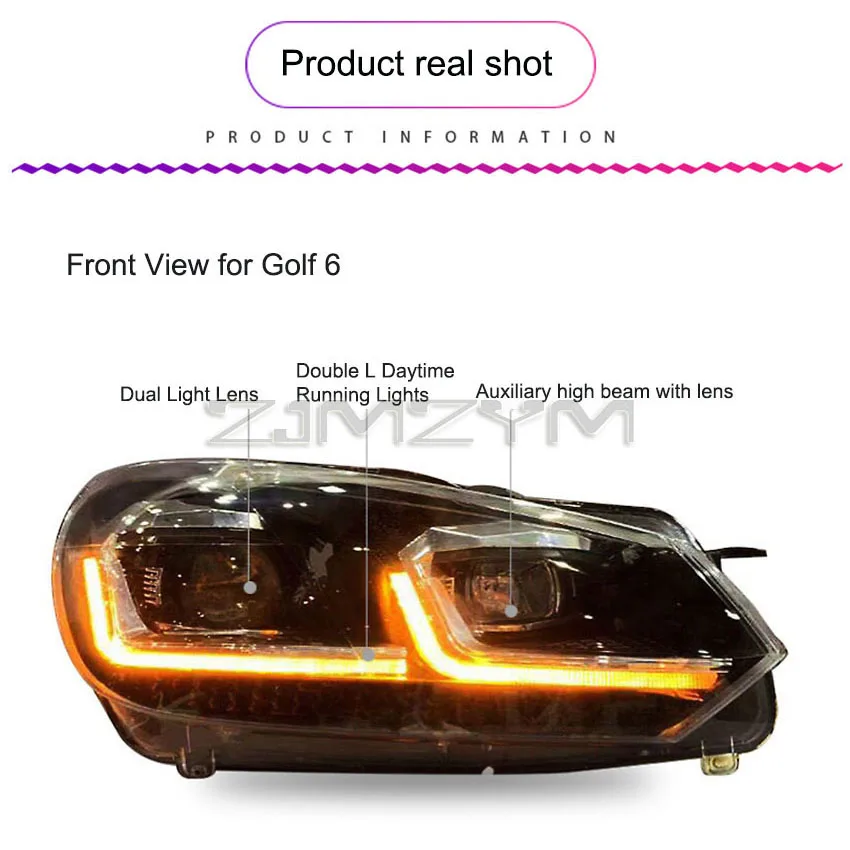 Автомобильные фары для VW Golf 6 2010-2013 GTI стайлинга автомобилей автомобильные