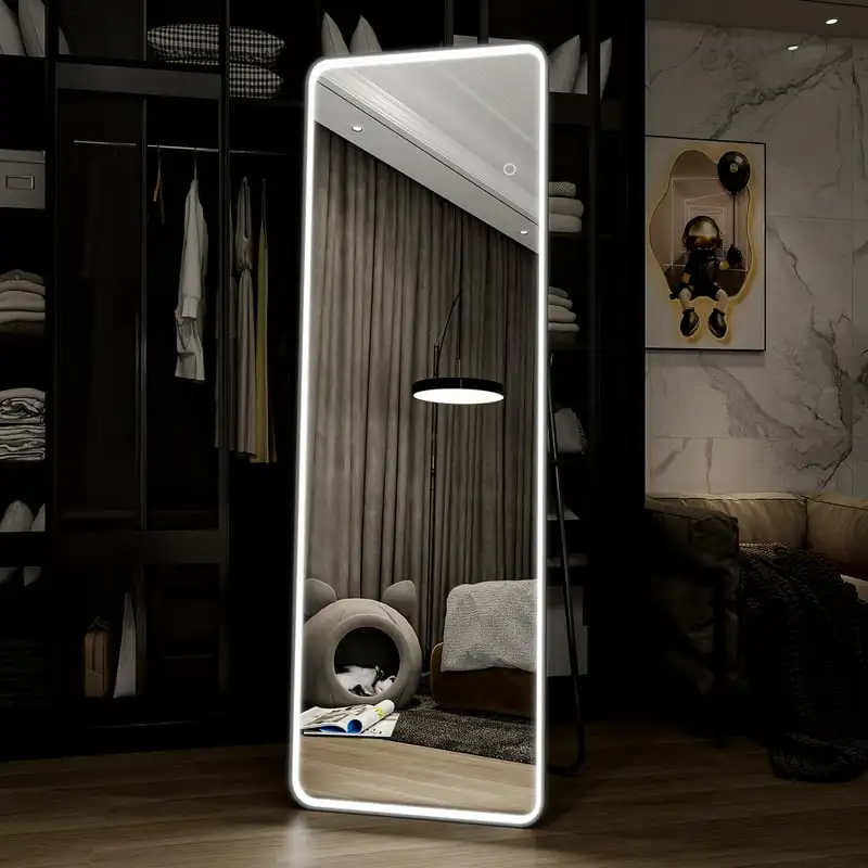 

Rectangular Full Length Mirror with Rounded Corners 64