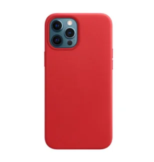 

Magnetic Animation Genuine Leather Case For iPhone 12 Phone Cover For iPhone12 Mini 12 pro max-Red