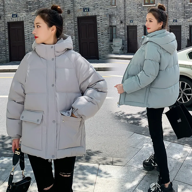 Трансграничная женская одежда на хлопковой подкладке свободная и теплая с