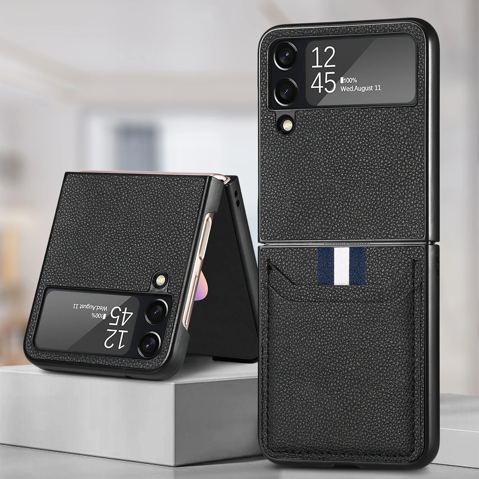 Складной чехол без отпечатков пальцев для Samsung Galaxy Z Flip4 Flip3 флип 4 3 флип-чехол 6 5