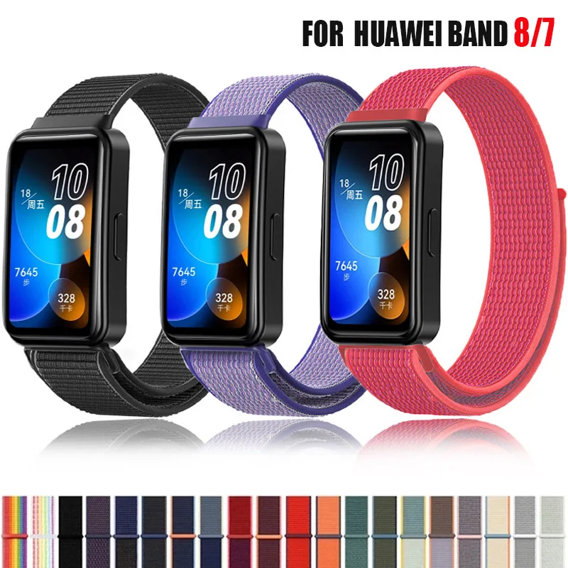 

Ремешок нейлоновый для смарт-часов Huawei Band 8 7, сменный Воздухопроницаемый спортивный браслет для Huawei Band 7 8 Wris