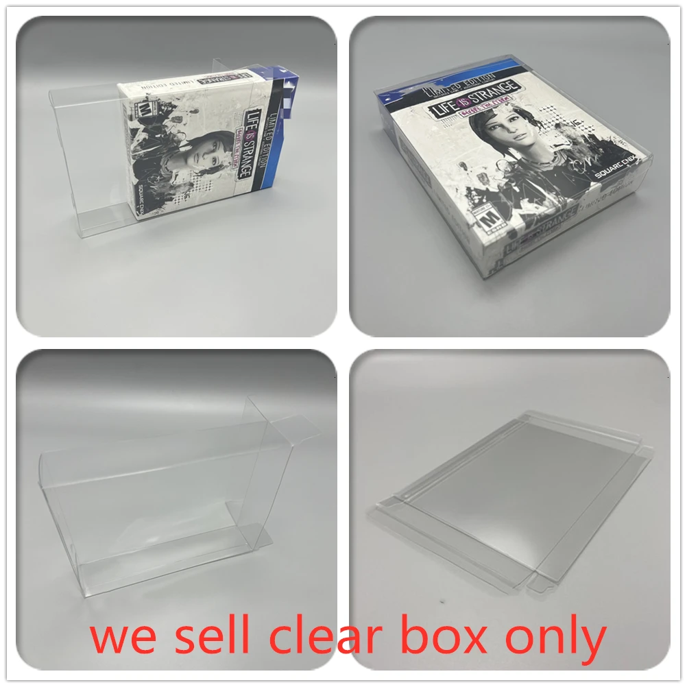 

PET Box Protector For Life is Strange Before the Storm Collect Boxes For PlayStation 4 PS4 Game Case Shell Clear Display Cases