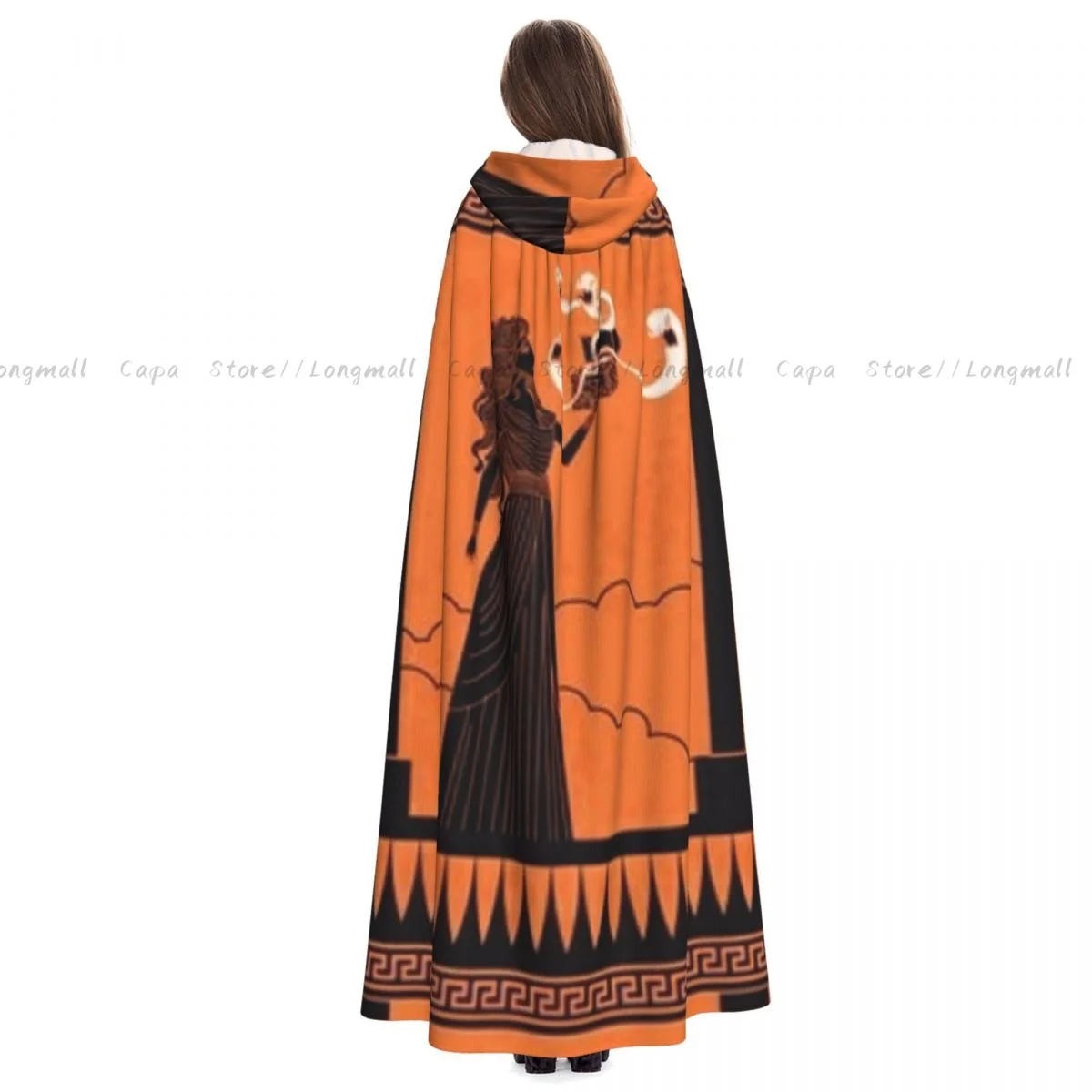 Пандора открывающая коробку плащ с капюшоном косплей костюм Хэллоуин для