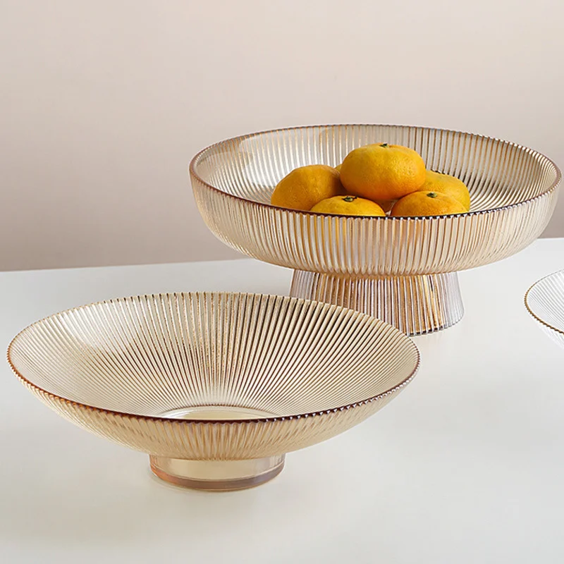 

Скандинасветильник Роскошная прозрачная стеклянная тарелка для фруктов креативная гостиная домашний кофейный столик фотография посуда