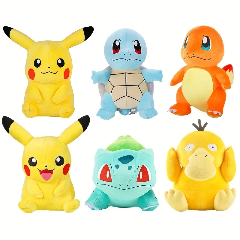

Оригинальные игрушки в виде покемона, игрушки Чармандера, бульбазавра, Сквиртл, психоделическая мультяшная аниме фигурка, мягкие куклы, подарки для детей, 20-25 см