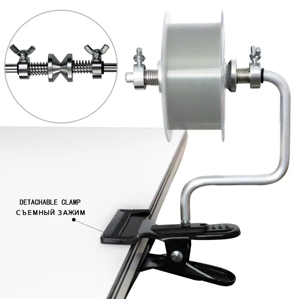Портативная намоточная машина для лески пластиковый зажим алюминиевая