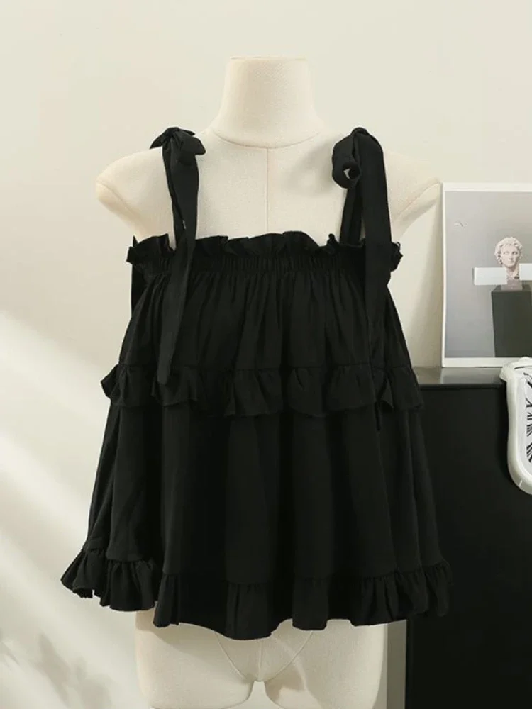 Майка с оборками для девочек