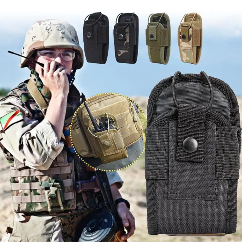 

600d Tactische Radio Walkie Talkie Pouch Heuptas Holder Draagtas Holster Jacht Interphone Camping Voor Draagbare Pocket J1r6