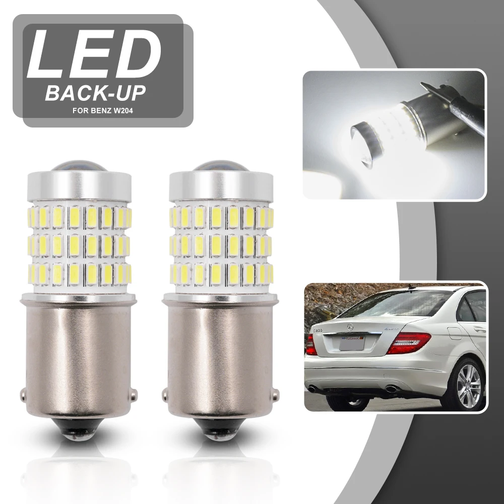 

СВЕТОДИОДНЫЕ Лампы CANbus для заднего хода и заднего хода, запасные лампы для Mercedes Benz W204 C Class 2007-2014, Стайлинг автомобиля, 2 шт.