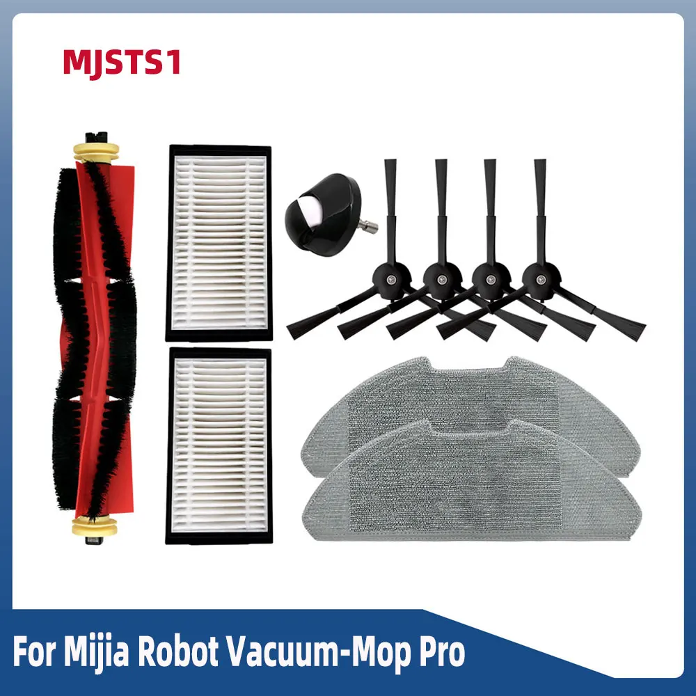 

For Xiaomi Mijia Robot Vacuum-Mop Pro MJSTS1 Cleaner Hepa Main Side Brush Filter Rag Front Castor Wheel Spare Parts Accessories