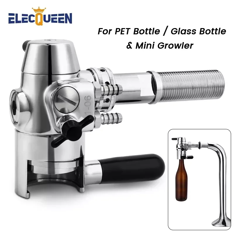 

No-foam Bottles Filling Stainless Steel Beer Tap Defoamer, Professional Homebrewing Bottle Filler for PET Bottle & Glass Bottle