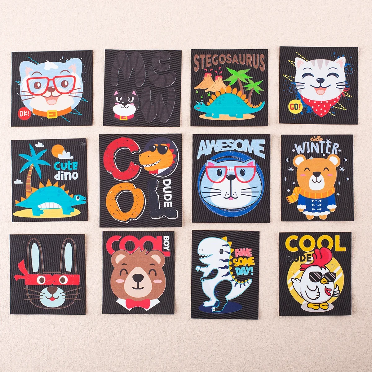 

12 шт./набор, мягкие тканевые этикетки с Вышивкой Букв