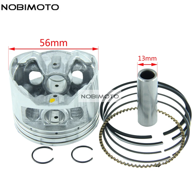

56 мм поршень 13 мм комплект колец для двигателя YINXIANG YX 140cc мотоцикла