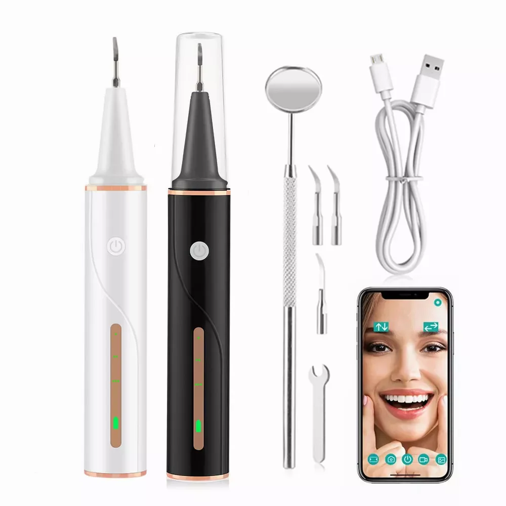 

Ultrasonic Dental Scaler Camera Electric Teeth Cleaner Mouth Mirror Oral Hygiene Care Sonic Plaque Smoke Stains Tartar Remover