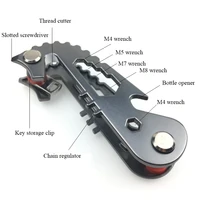 new aluminum key wallet pocket tools metal compact key organizers diy keychain edc pocket key holder key organizer
