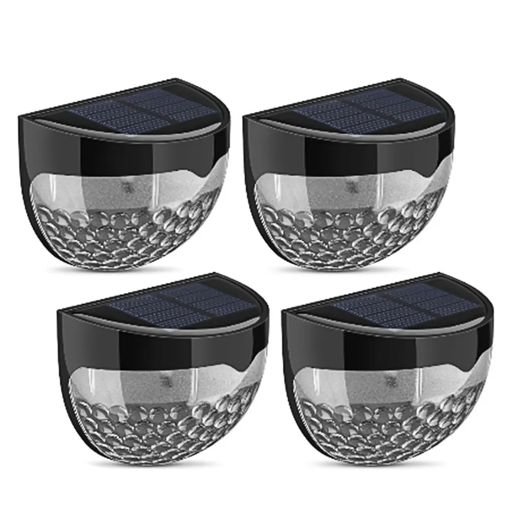 

ICOCO 4pcs Solar 6 LED Wireless Light Garden Lights Outdoor Waterproof Fence Yard Wall Porch Lamp Auto Sensor Intelligent Lamps