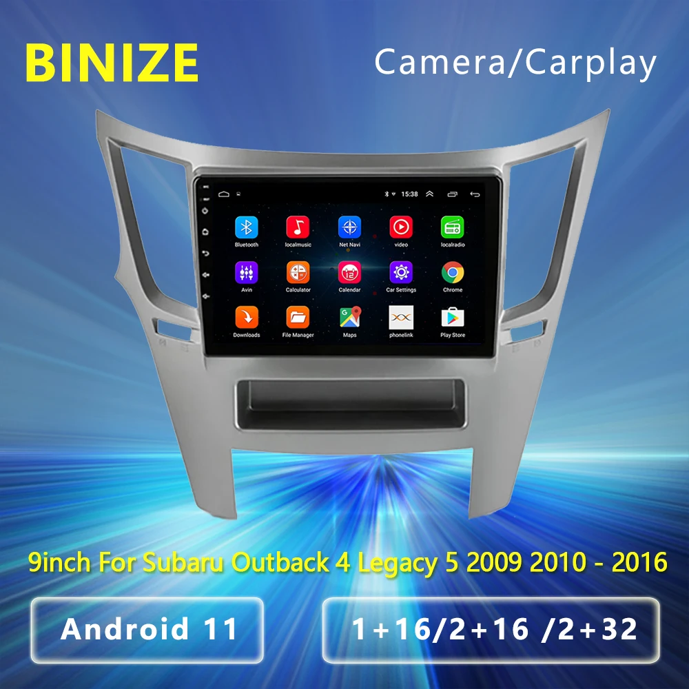 

Автомагнитола 2 Din, Android 11, для Subaru Outback 4 Legacy 5 2009 2010-2016, 9 дюймов, Carplay, стерео, мультимедийный видеоплеер, GPS-навигация