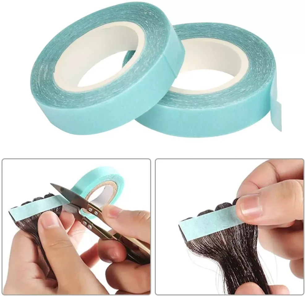 12pcs/Lot Double Sided Adhesive Tapes Lace Front Support Tapes Hairpiece Fixation Wig Tape for Hair Styling Extensions