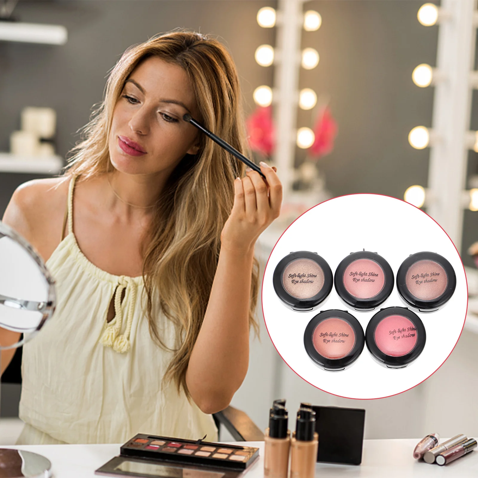 

5pcs Long-lasting Eye Shadow Eye Eyeshadow Makeup Accessory for Girl