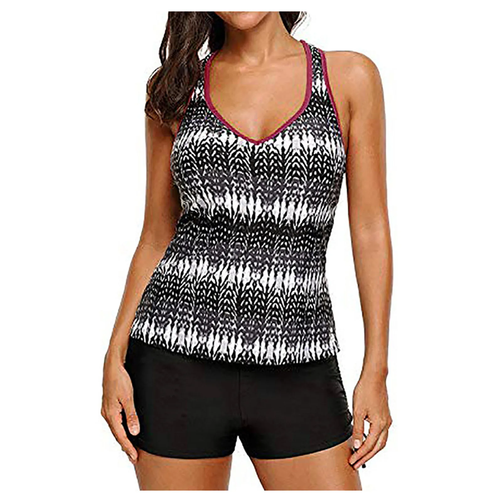 

Новинка, летнее бикини с высокой талией, сексуальный купальник, женский купальный костюм с принтом, комплект бикини, купальник, женский пляж...