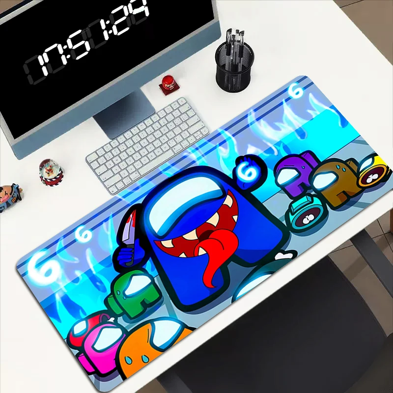 

Computer Mouse Pad Gamer Among US Gaming Pc Accessories Keyboard Non-slip Mat Mausepad Table Pads Mousepad Mats Cabinet Desk Xxl