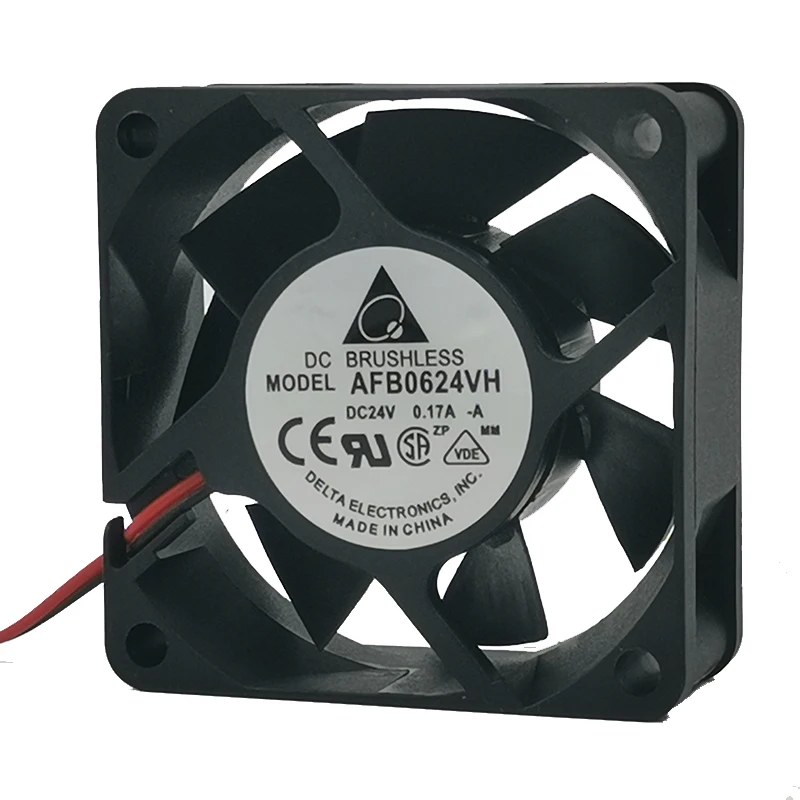 

New Cooling Fan For Delta AFB0624VH 24V 0.17A 6025 6CM Inverter Chassis Power Fan